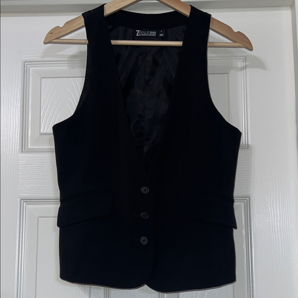 Elegant Black Vest New York & Company 7th Ave